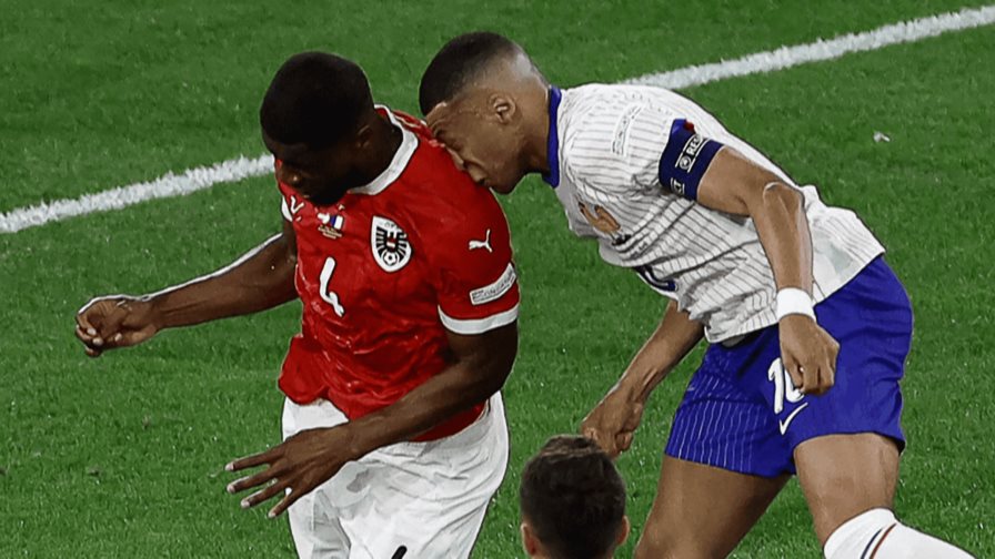 Kylian Mbappé sufre una fractura en la nariz