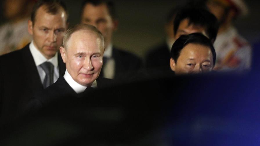 Putin llega a Vietnam en gira asiática procedente de Corea del Norte