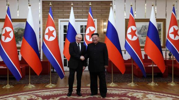 Kim Jong-un y Vladimir Putin firman un acuerdo de asociación estratégica