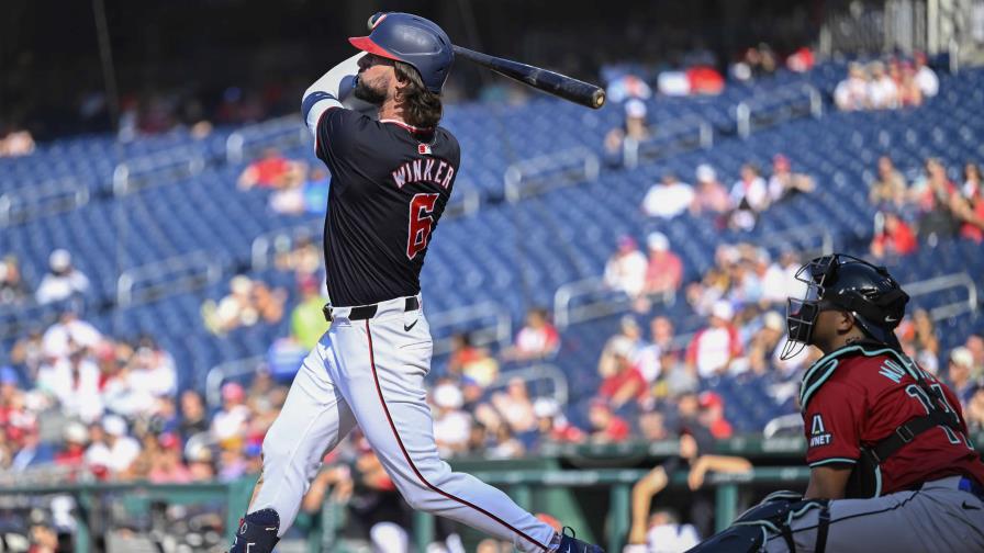 Winker logra el jonrón de la ventaja y Nacionales remontan ante Diamondbacks