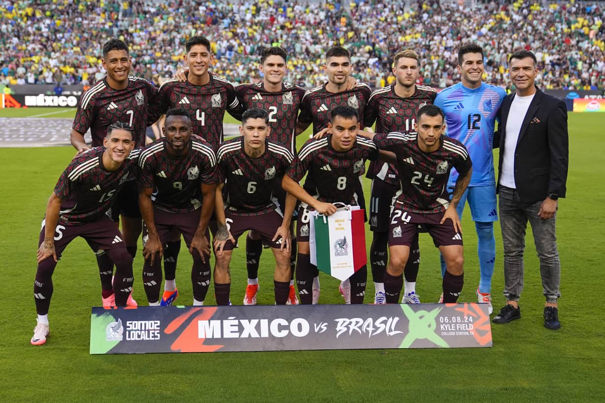 La plantilla de la selección de México, durante la Copa América 2024.