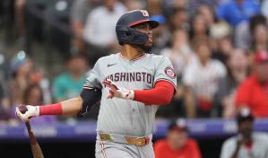 Luis García Jr. se queda a un triple del ciclo y Nacionales vencen 6-4 a los Cerveceros