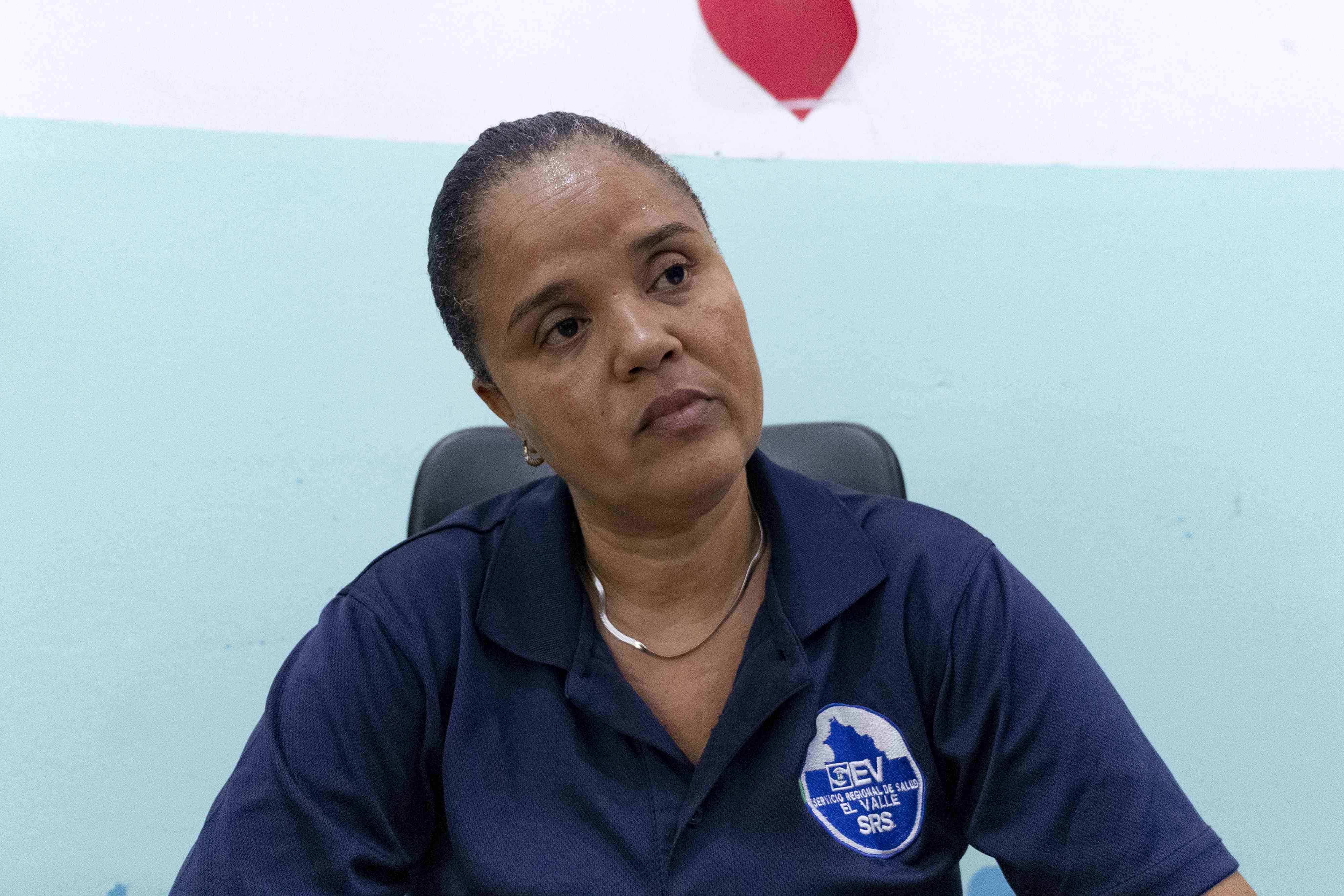 Katiuska Beltré, coordinadora de la zona de Salud cuatro de Azua. 