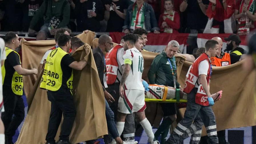 Delantero húngaro necesitará cirugía por fracturas faciales, UEFA defiende atención médica