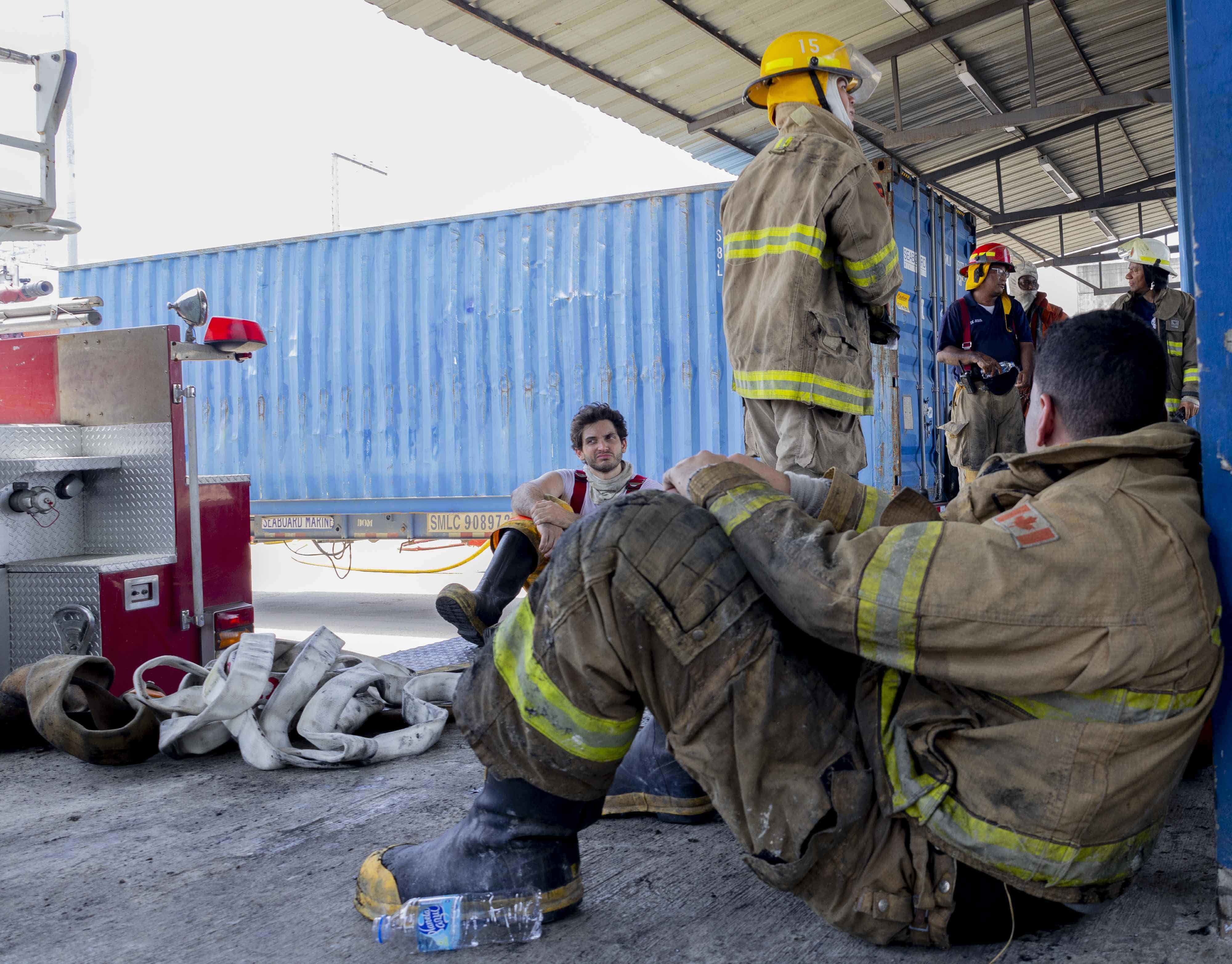 Descanso de los bomberos.