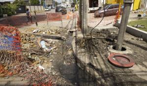 Alcaldía del DN trabaja en drenaje de las calles Amelia Francasci y Eugenio Deschamps