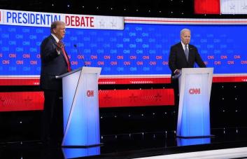 Derecho al aborto en el centro de la primera parte del debate entre Biden y Trump