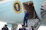Biden llega a Atlanta en el Air Force One para el primer debate con Trump