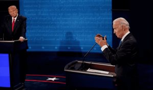 El debate desde dentro: dos podios, cronómetro de luces y mil periodistas en un estadio