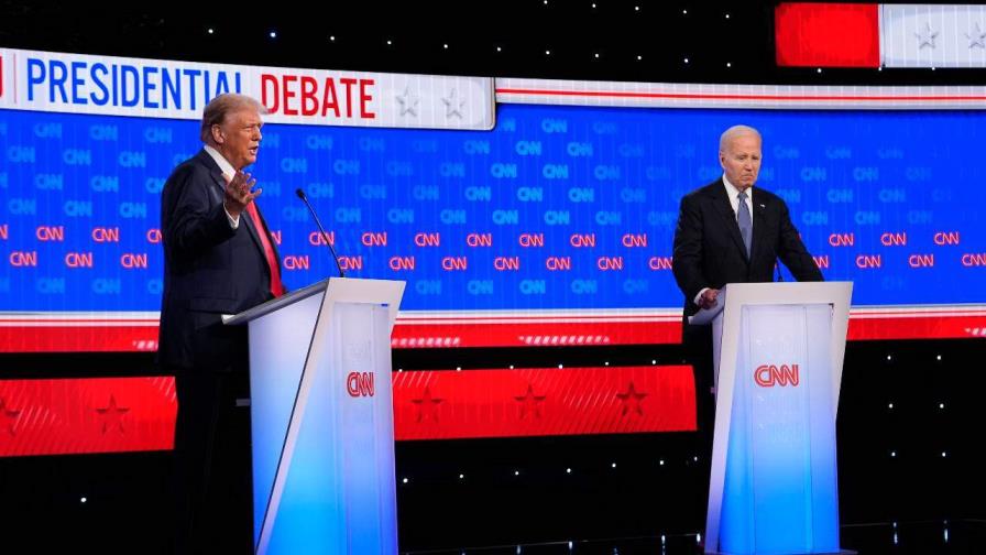 Un Biden a veces titubeante buscó la confrontación en debate con Trump, pero generó dudas