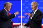 Biden y Trump discuten sobre golf en su debate como candidatos presidenciales