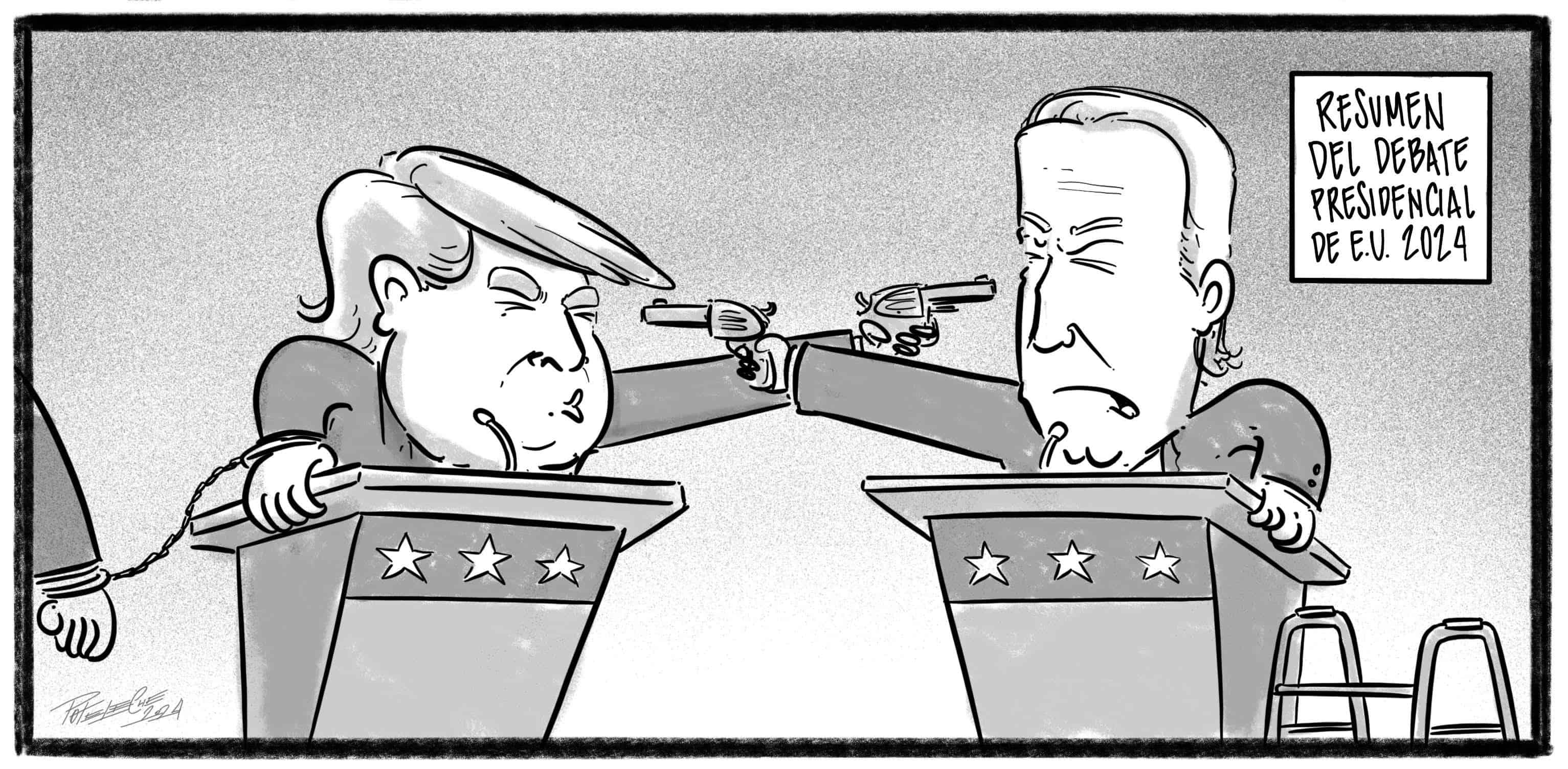 Caricatura de Noticiero Poteleche 29 junio 2024