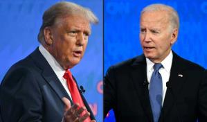Debate tenso entre un Trump seguro de sí mismo y un Biden titubeante