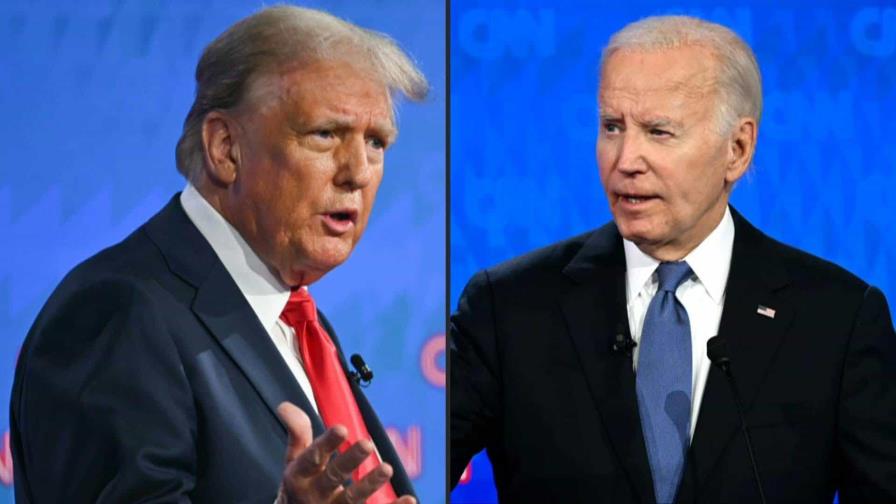 Debate tenso entre un Trump seguro de sí mismo y un Biden titubeante