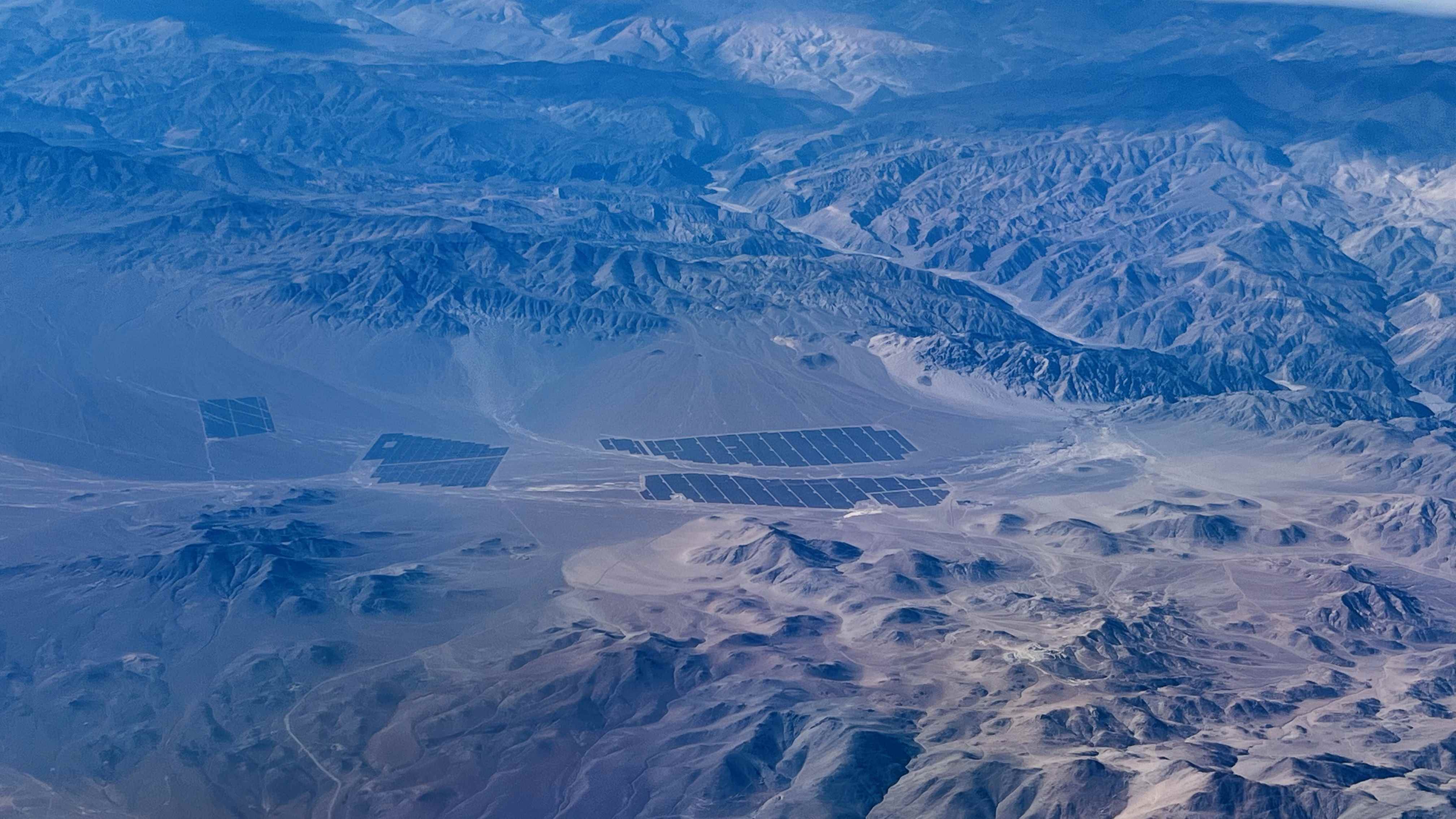Un parque fotovoltaico en Chile.