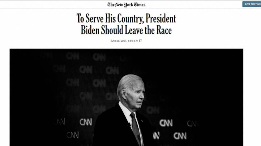 The New York Times pide a Biden que desista aunque él se considera capacitado para la reelección