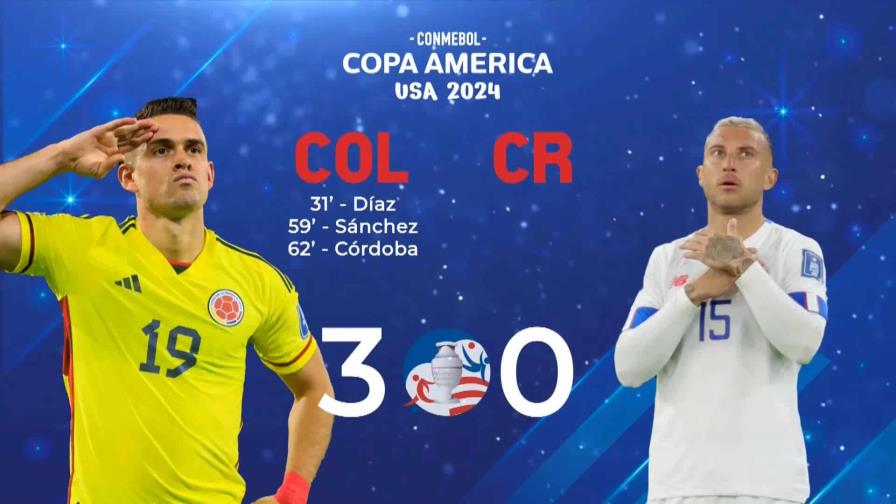 3-0. Una Colombia implacable avanza a cuartos y muestra su poder ante Costa Rica