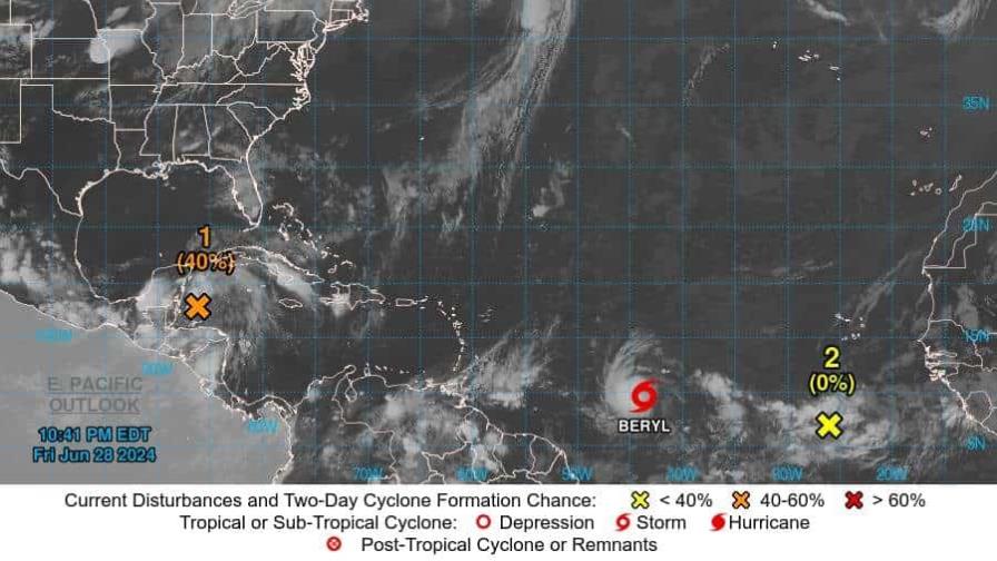 Se forma la tormenta tropical Beryl; se prevé su fortalecimiento hasta convertirse en huracán