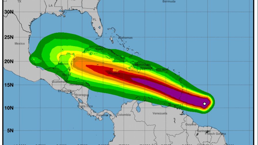 Beryl pasará sobre el Caribe como un poderoso huracán, según el Centro de Huracanes de Miami