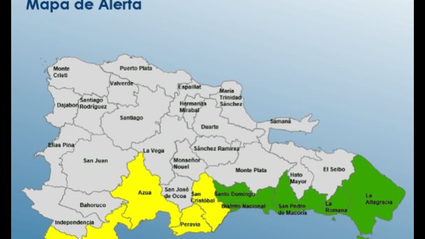 Huracán Beryl: COE coloca cinco provincias en alerta amarilla y cuatro se mantienen en verde