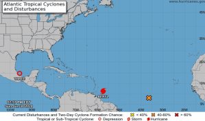 La depresión tropical Tres se forma en Golfo de México y se perfila como tormenta tropical