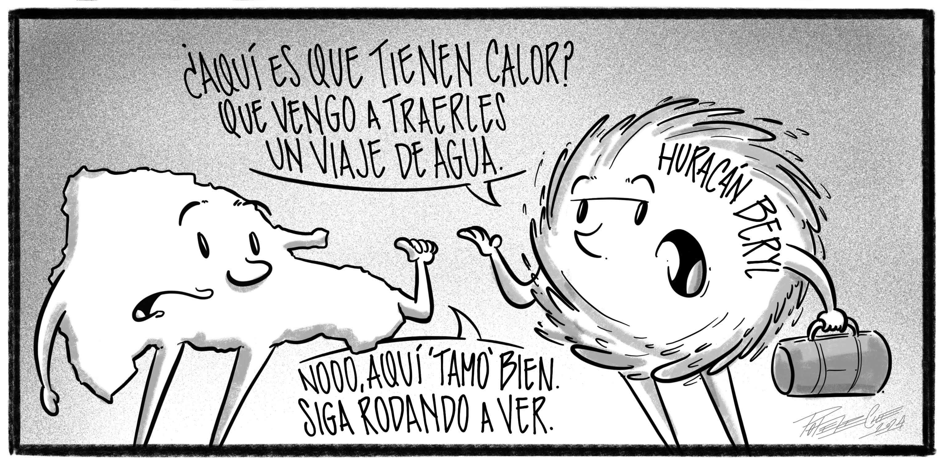 Caricatura de Noticiero Poteleche 2 julio 2024