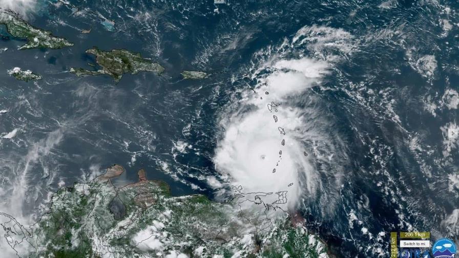 El huracán Beryl sube a categoría 5 en el este del mar Caribe