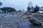 Cierran Malecón SD por furia del mar Caribe ante efectos de huracán Beryl