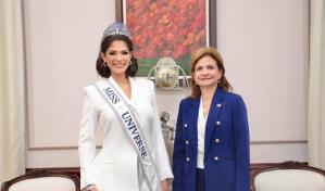 Vicepresidenta Raquel Peña recibe visita de Miss Universo Sheynnis Palacios