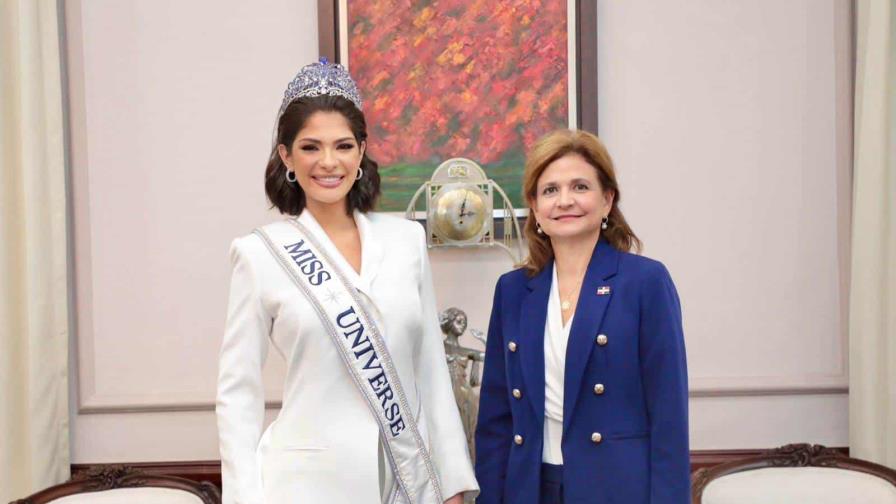 Vicepresidenta Raquel Peña recibe visita de Miss Universo Sheynnis Palacios