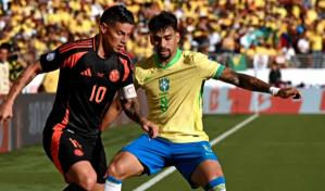 Colombia gana el Grupo D y deja segundo a Brasil, que se cruzará con Uruguay