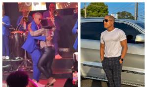 Video | El swing de la madre de Chiquito Timbal bailando Lupita con él durante concierto