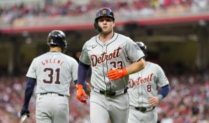 Con 2 vuelacercas de Colt Keith, los Tigres superan a los Rojos por 5-4