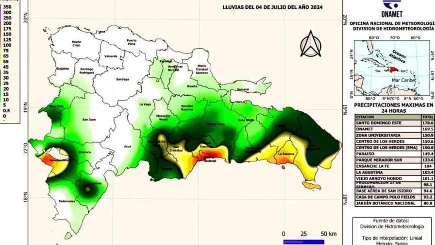 Sectores en los que más llovió este jueves; otra onda tropical se forma en el Atlántico