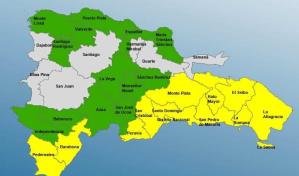 El COE mantiene al Distrito Nacional y 24 provincias en estado de alerta