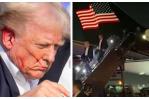Donald Trump llega en su avión a Newark y baja con normalidad por su propio pie Donald Trump llega en su avión a Newark y baja con normalidad por su propio pie