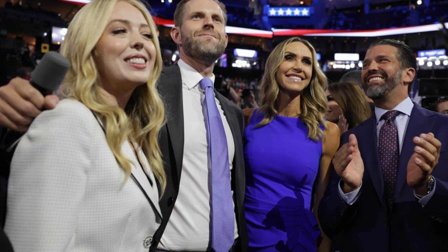 Los hijos de Trump festejan la nominación oficial de su padre como candidato