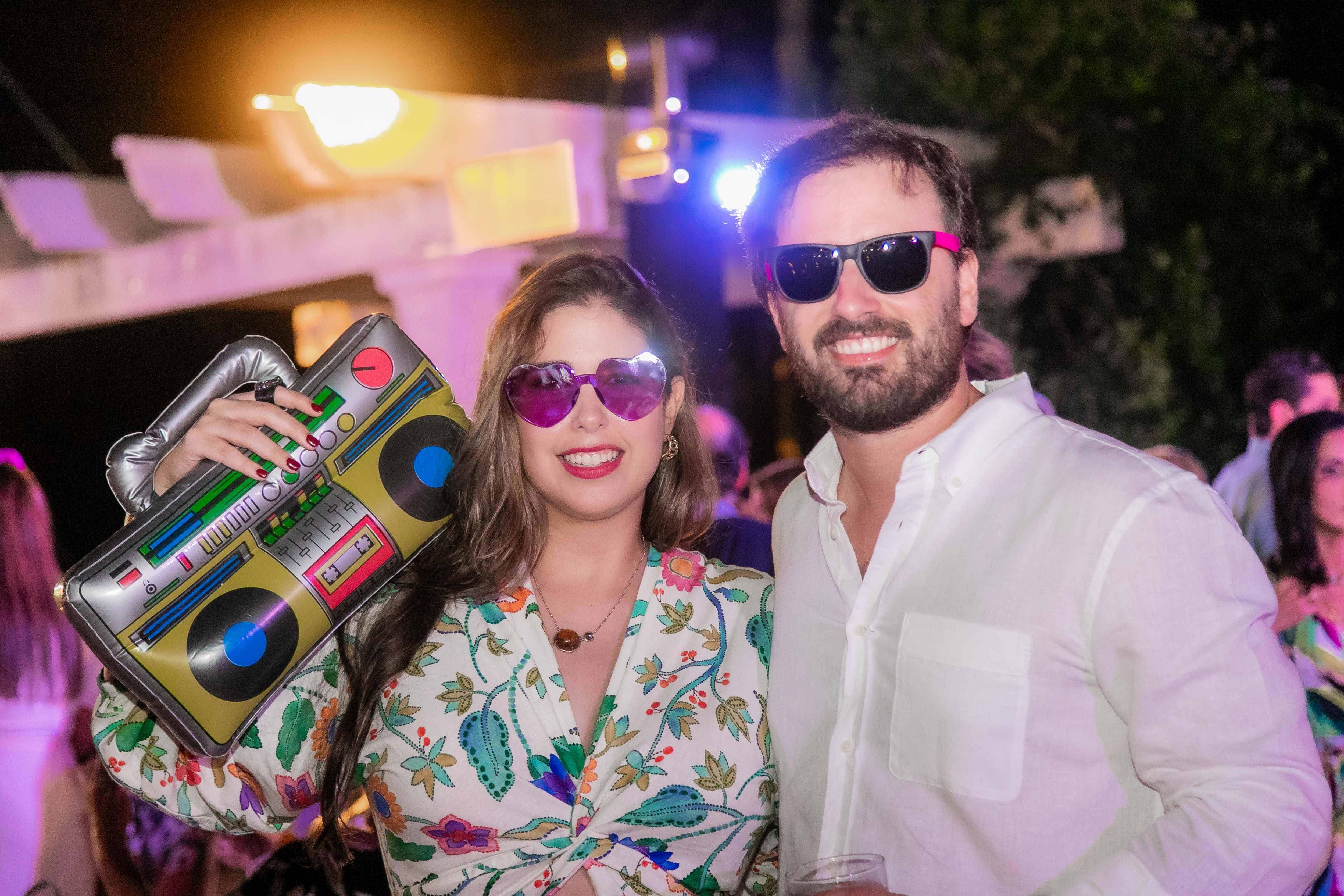 Alicia Medrano y Fernando Mejía durante la fiesta del evento.