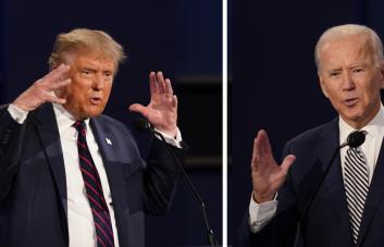 Joe Biden aislado frente a un Donald Trump victorioso