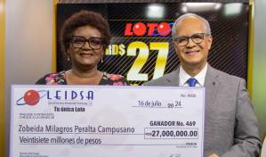 Leidsa entrega 27 millones a ginecóloga