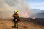 Incendio forestal consume unas 120 hectáreas de vegetación en el sur de Ecuador
