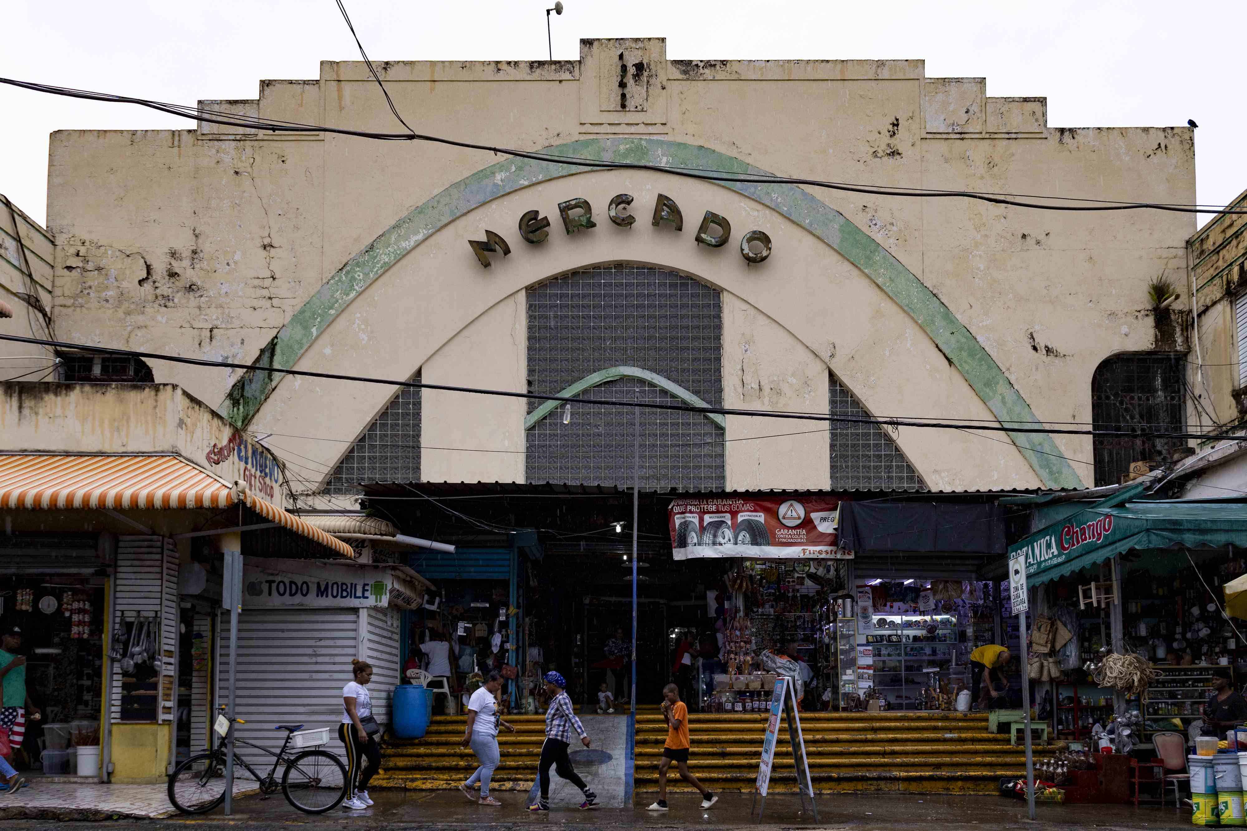 El mercado Modelo, construido durante la dictadura de Trujillo.