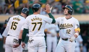 Schuemann pega jonr&oacute;n y produce 4 en la paliza de Atl&eacute;ticos