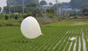 Corea del Norte vuelve a enviar globos con basura hacia Corea del Sur