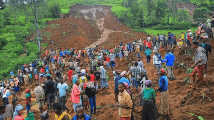 Un deslizamiento de tierra deja cerca de 150 muertos en Etiopía