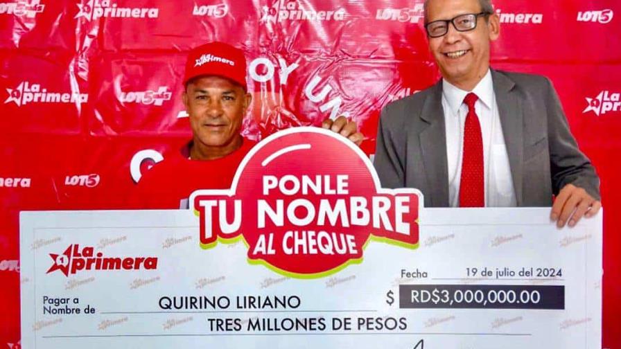 Un albañil gana RD$3 millones en el Loto 5 de La Primera