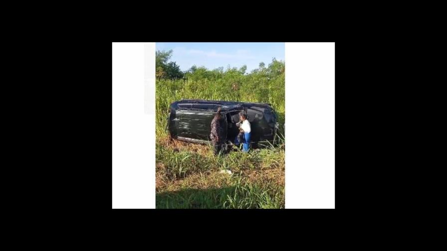 Accidente en la carretera San Pedro de Macorís-La Romana deja heridos leves