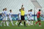 Se reanuda el partido Argentina-Marruecos con 1-2 a puerta cerrada