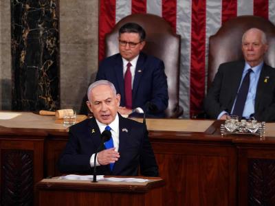 Netanyahu defiende la guerra de Gaza en Congreso de EEUU