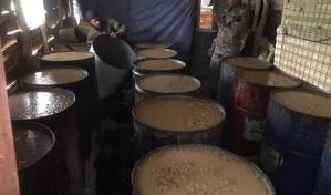 Miembros del Ejército desmantelan laboratorio clandestino de bebidas alcohólicas en Navarrete